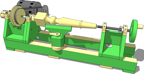 Wooden lathe plans