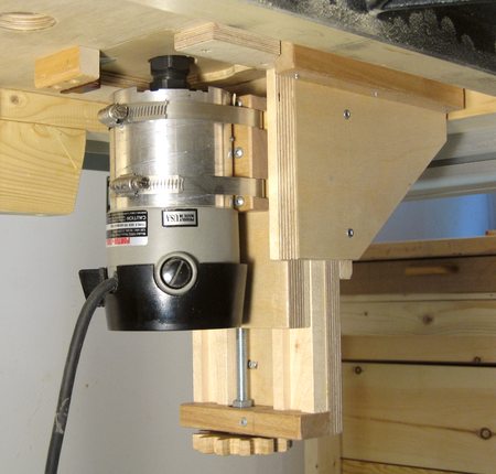 Non-tilting router lift plans