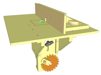 Non-tilting router lift plans