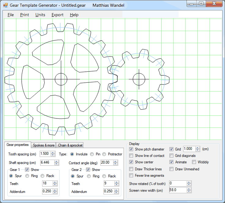Gear generator program
