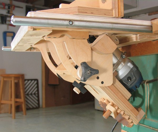 Tilting router lift plans