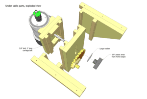 Non-tilting router lift plans