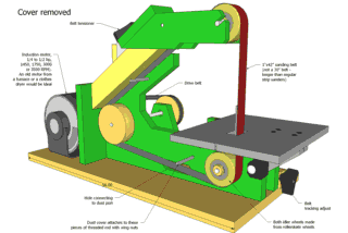 1x42" and 1.5x48" belt sander plans (2 plans 1 package)