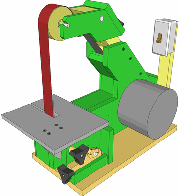 1x42" and 1.5x48" belt sander plans (2 plans 1 package)